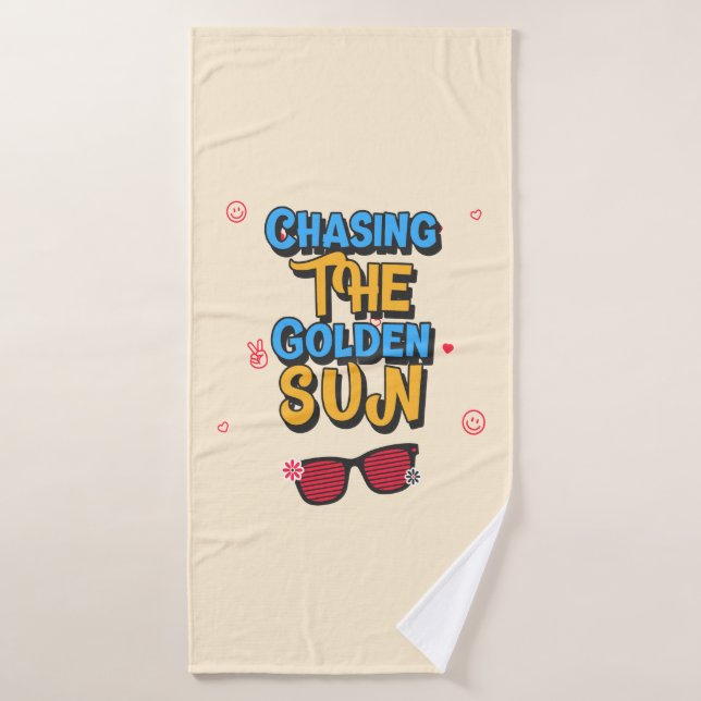 Persiguiendo al Sol Dorado (Toalla de baño)
