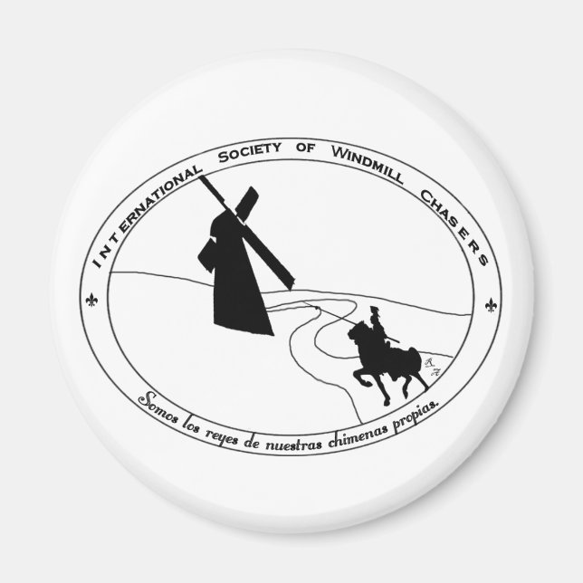 Persiguiendo el imán de molinos de viento (Frente)