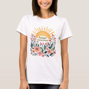 Persiguiendo para siempre la camiseta de verano fl