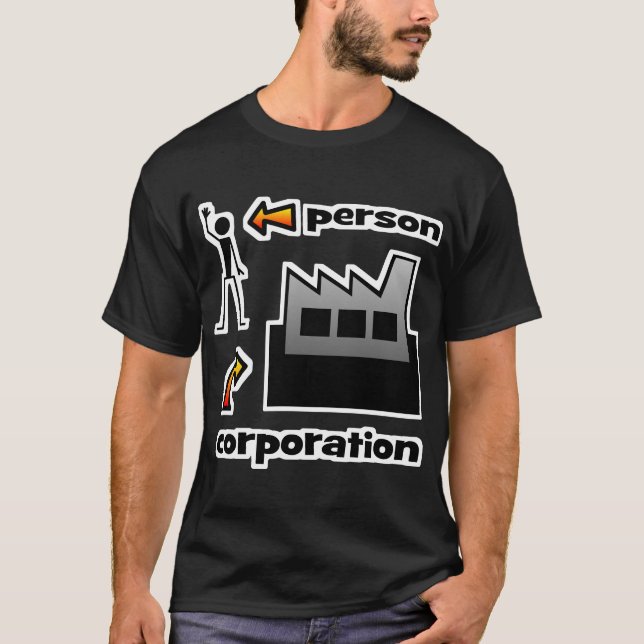 Persona contra camisetas de la sociedad (Anverso)