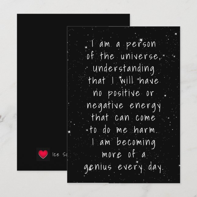 Persona De Universe Stars (Anverso / Reverso)