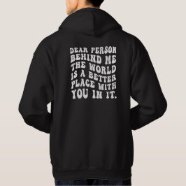 Persona Detrás de Mí, Sudadera con Impresión Trase