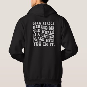 Persona Detrás de Mí, Sudadera con Impresión Trase