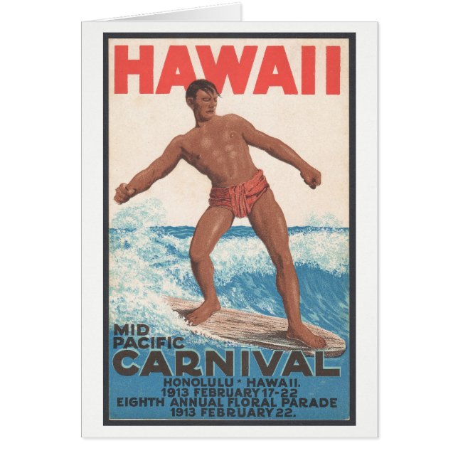 Persona que practica surf de Hawaii (Frente)