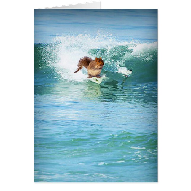 Persona que practica surf de la ardilla en el mar (Frente)