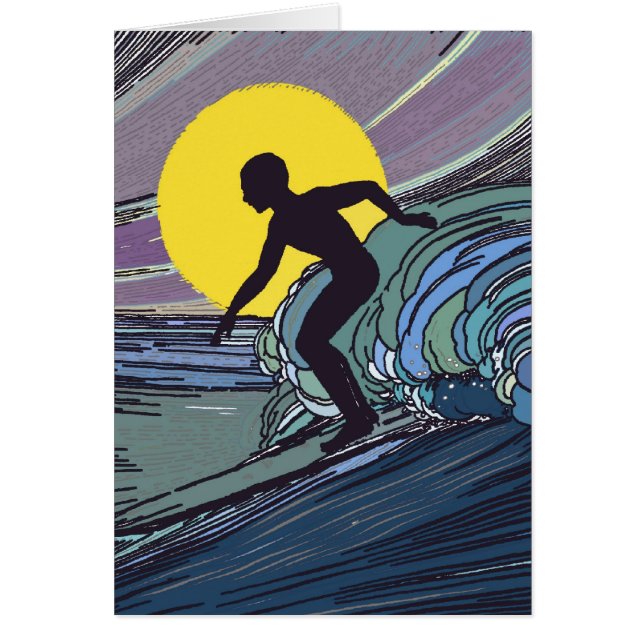 Persona que practica surf de la noche (Frente)