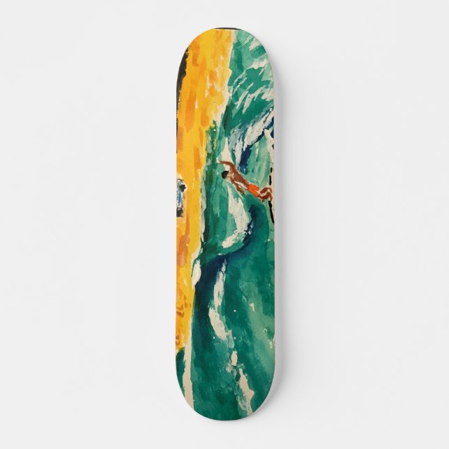 persona que practica surf del monopatín (Anverso )