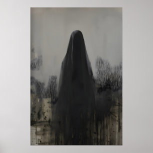 Persona Velada Abstracta Arte Gótico Póster Imprim