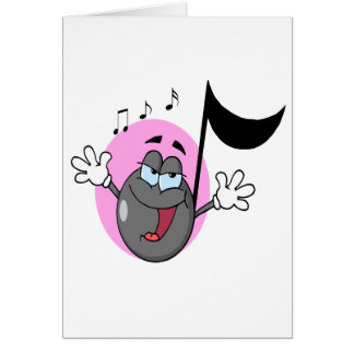 personaje de caricatura de notas musicales de cant