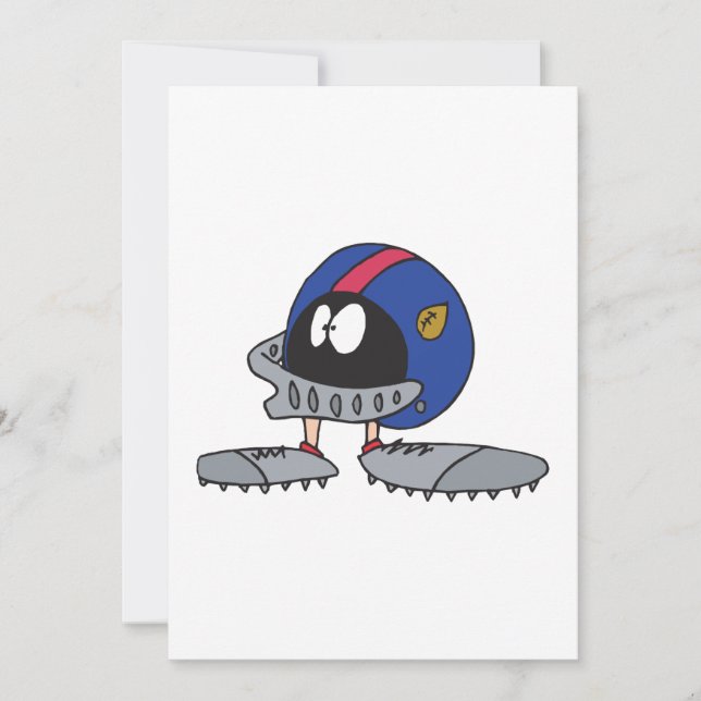 personaje de caricatura del casco de fútbol divert (Anverso)