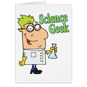 personaje de caricatura del geek de ciencia divert
