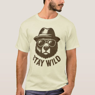 Personaje de caricatura en camiseta estilo grunge