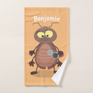 Personaje de dibujos animados de cucaracha lindo y
