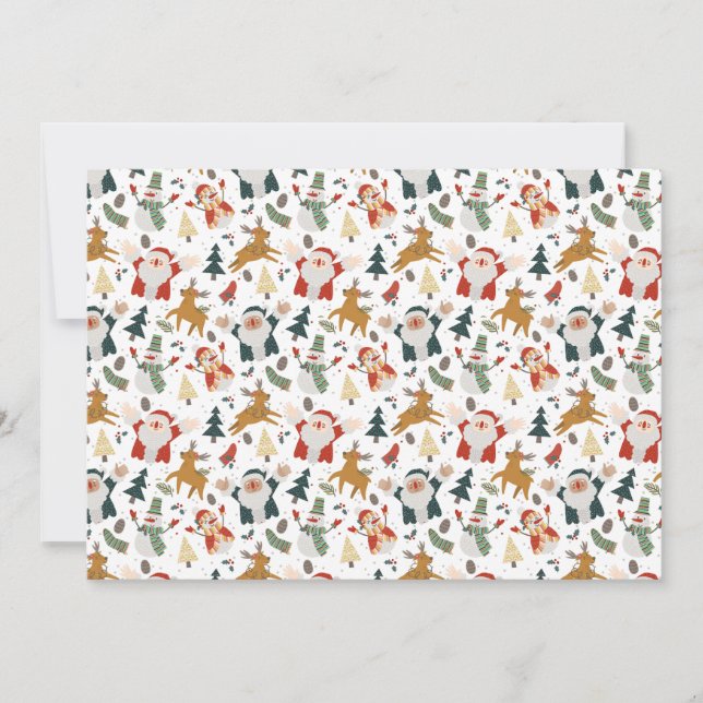 Personaje de Feliz Navidad de Arte Folclórico (Anverso)