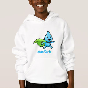 Personaje de gota de agua de estilo de vida verde