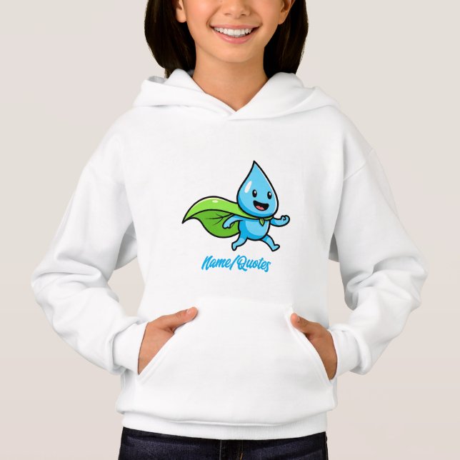 Personaje de gota de agua de estilo de vida verde (Anverso)
