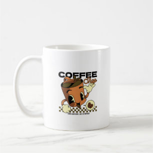 Personaje de la Copa de Café Cute Retro - Cafeterí