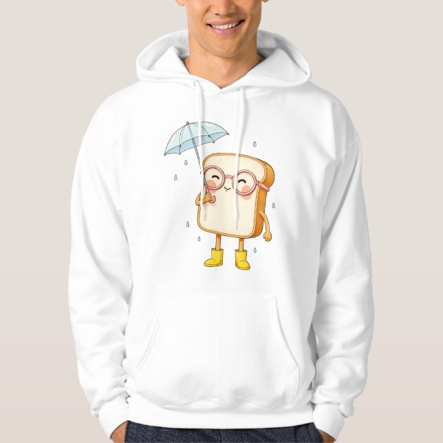 Personaje de Pan Bonito con Paraguas – Sudadera Ac (Anverso)