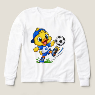 Personaje de Pato de Fútbol Adorable Camiseta Mang