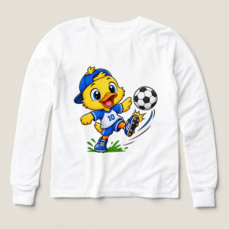 Personaje de Pato de Fútbol Adorable Camiseta Mang