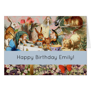 Personajes de Alice in Wonderland tea fiesta