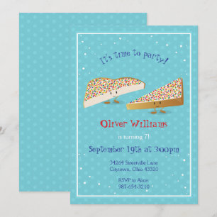 Personajes de Fairy Bread   Invitación de cumpleañ