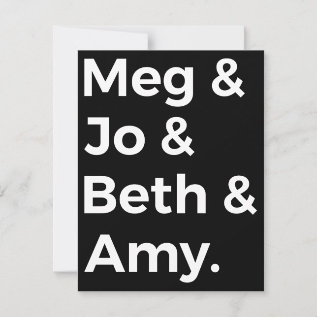 Personajes de mujeres pequeñas I (Anverso)