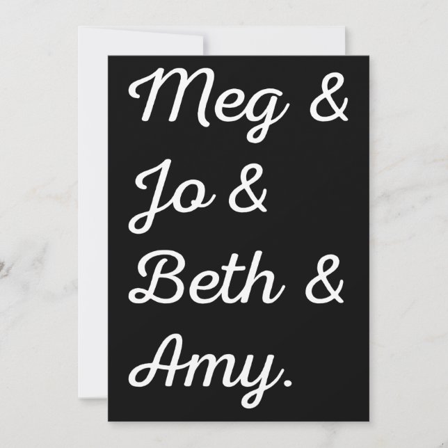 Personajes de mujeres pequeñas II (Anverso)