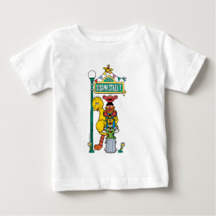 Personajes de Sesame Street y camiseta de bebé con