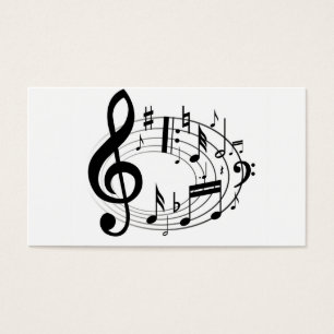 Personal, Clef y Ledger Music Scale - Tarjeta de p