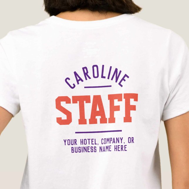 Personal De Hospitalidad Con Camiseta Impresa A Am (Subido por el creador)