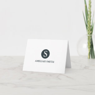 Personal-Negocio sofisticado Notecards del