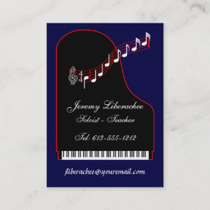 Personal - piano II de la tarjeta de visita