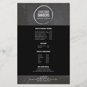 PERSONAL TRAINER SKETCH LOGO Flyer