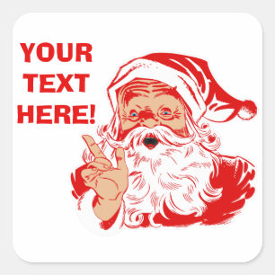 Personalice a los pegatinas de Papá Noel
