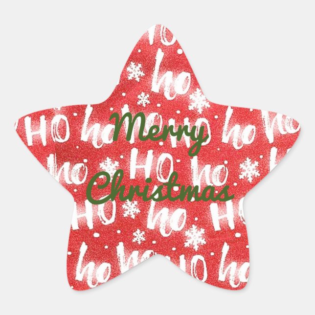 Personalice a los Pegatinas de vacaciones de HO HO (Anverso)