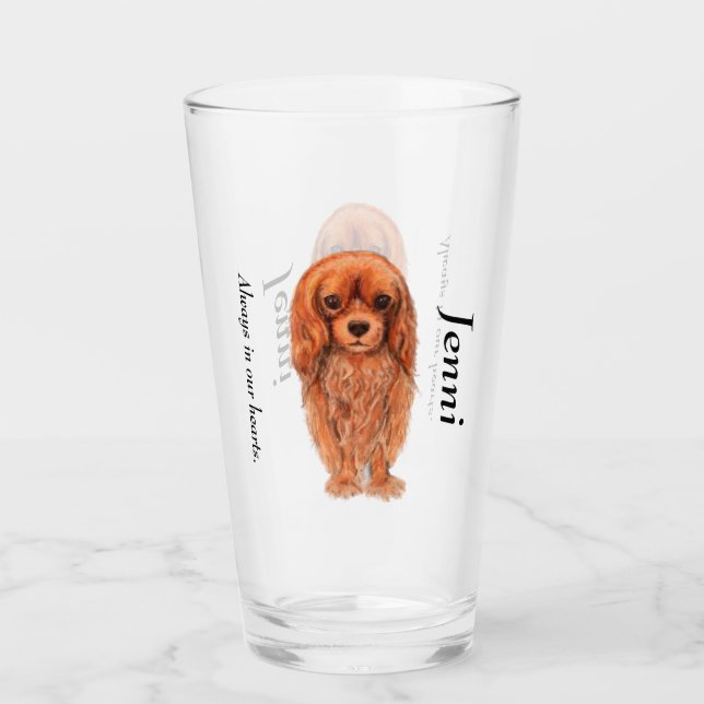 Personalice a Ruby Cavalier King Charles Spaniel (Anverso)