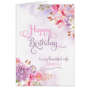 Personalice a su esposa, feliz cumpleaños