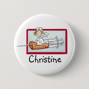 Personalice con el nombre - botón para Supernurse