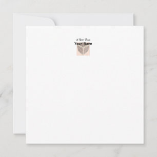 Personalice Con Su Nombre Tarjeta De Nota Geo Flat