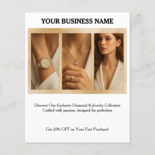 Personalice el folleto mínimo de marketing de foto