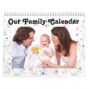 Personalice este calendario "Nuestra familia"