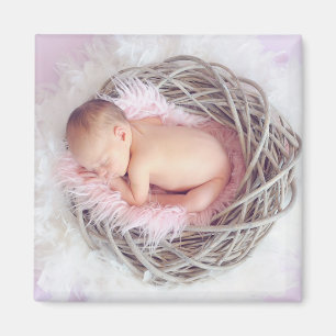 Personalice este imán de fotos para bebés