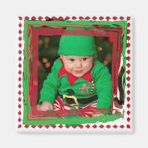 Personalice este imán fotográfico de Navidades