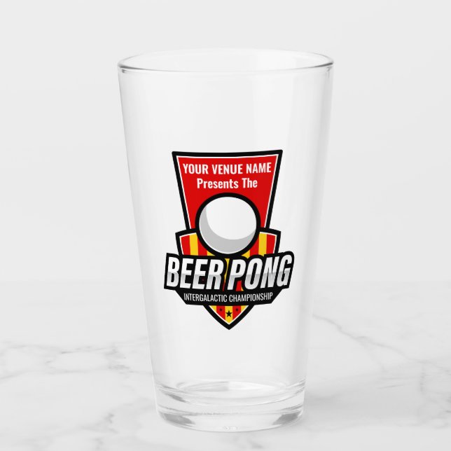 Personalice este logotipo de Beer Pong (Anverso)