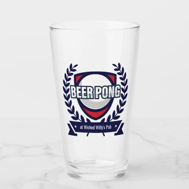 Personalice este logotipo de Beer Pong (Anverso)