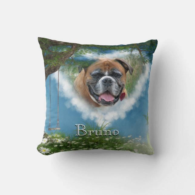 Personalice este perro en la almohada del Mascota  (Anverso)