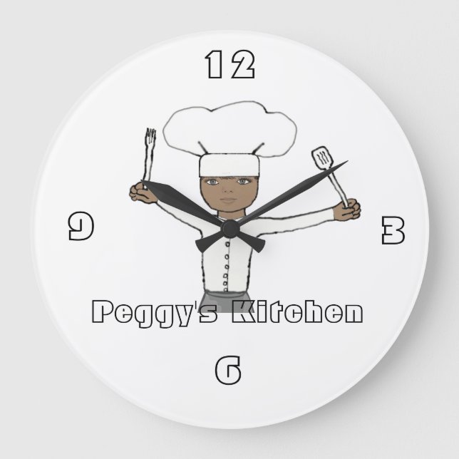 Personalice este reloj de pared de la cocina (Anverso)