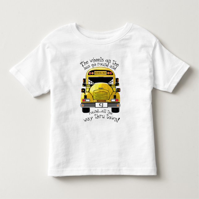 Personalice la camisa conocida del autobús escolar (Anverso)