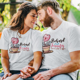 Personalice la camiseta dulce como café